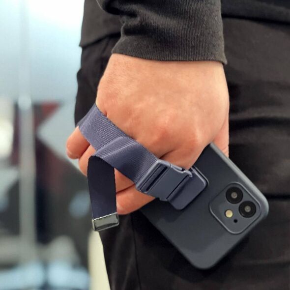Hurtel Rope Case silikonowe etui ze smyczą torebka smycz pasek do Samsung Galaxy A13 5G granatowy 11101165 9145576246924