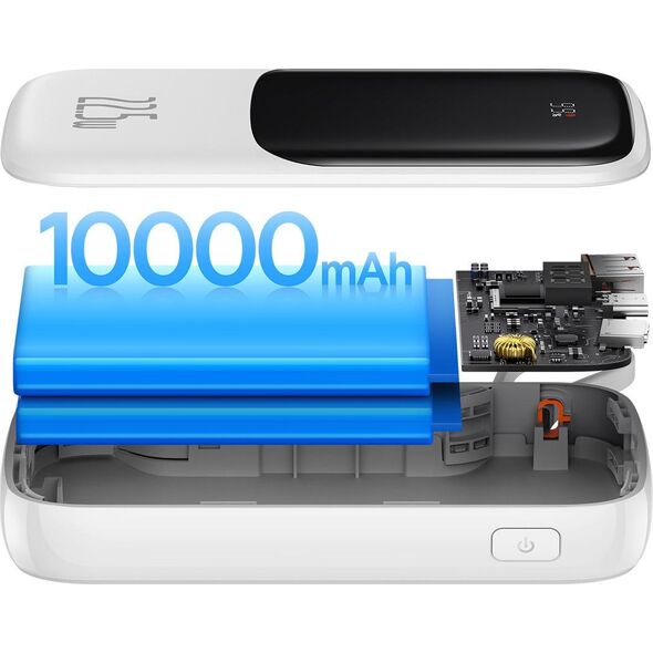 Powerbank Baseus Qpow 22.5W USB-C 10000mAh Biały 11112680 6932172608491