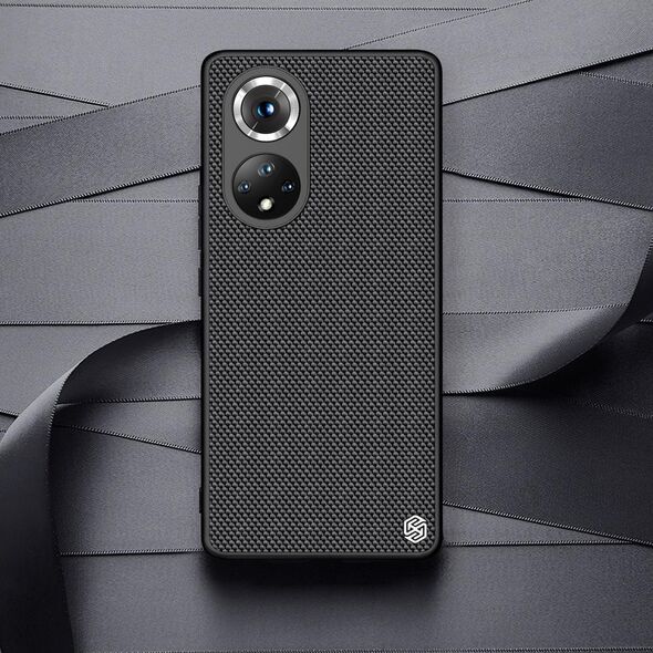 Nillkin Nillkin Textured Case wytrzymałe wzmocnione etui z żelową ramką i nylonem na tyle Honor 50 Pro czarny 11114225 6902048222311