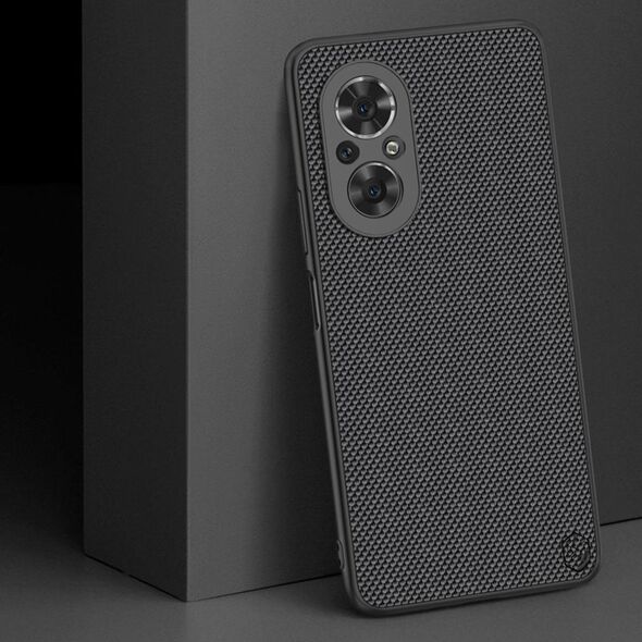 Nillkin Nillkin Textured Case wytrzymałe wzmocnione etui z żelową ramką i nylonem na tyle Honor 50 SE czarny 11114231 6902048222328