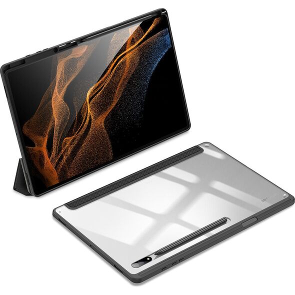 Etui na tablet Dux Ducis Dux Ducis Toby pancerne etui z klapką Smart Case do Samsung Galaxy Tab S8 Ultra z uchwytem na rysik czarny 11114260 6934913042670