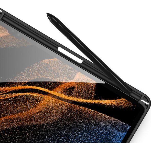 Etui na tablet Dux Ducis Dux Ducis Toby pancerne etui z klapką Smart Case do Samsung Galaxy Tab S8 Ultra z uchwytem na rysik czarny 11114260 6934913042670
