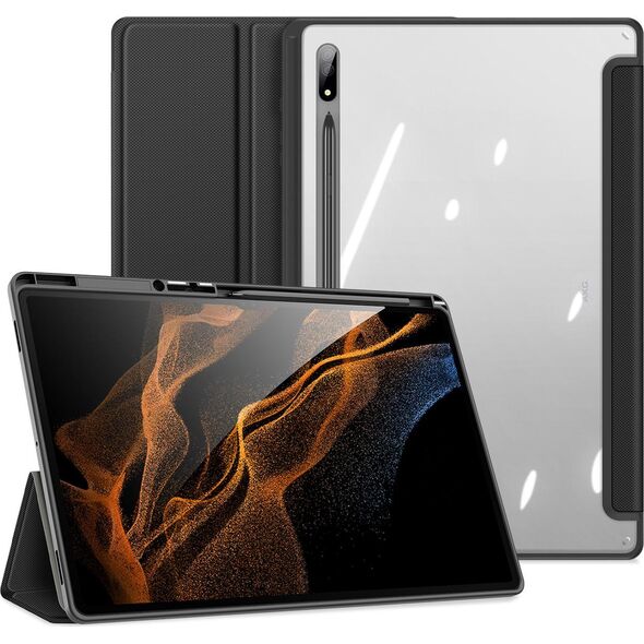 Etui na tablet Dux Ducis Dux Ducis Toby pancerne etui z klapką Smart Case do Samsung Galaxy Tab S8 Ultra z uchwytem na rysik czarny 11114260 6934913042670
