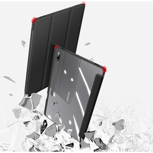 Etui na tablet Dux Ducis Dux Ducis Toby pancerne etui z klapką Smart Case do Samsung Galaxy Tab S8 Ultra z uchwytem na rysik czarny 11114260 6934913042670