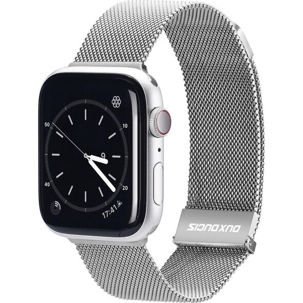 Dux Ducis Dux Ducis Magnetic Strap pasek do Watch 7 / 6 / 5 / 4 / 3 / 2 / SE (45 / 44 / 42mm) magnetyczna opaska srebrny (Milanese Version) 11114395 6934913039618