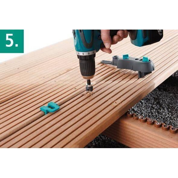 Wolfcraft Zestaw do nawiercania desek tarasów Wolfcraft 11220943 4006885696006