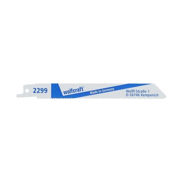 Wolfcraft 2 brzeszczoty szablaste Wolfcraft - 2 - 8 mm, dokładne, równe cięcia blachy, metale nieżelazne 11220959 4006885229907