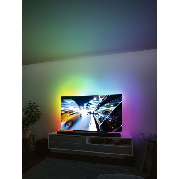 Taśma LED Paulmann Zestaw taśma LED TV 75cali  USB + pilot Dynamic Rainbow RGB 5W 5V czarny 11221330 4000870788820