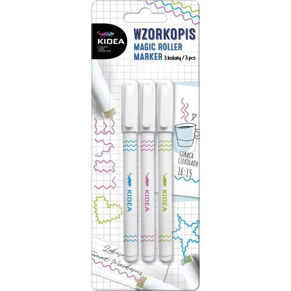 Derform MARKER MAGIC WZORKOPIS 3KOL KIDEA DERF B/C 11229301 5901130090969