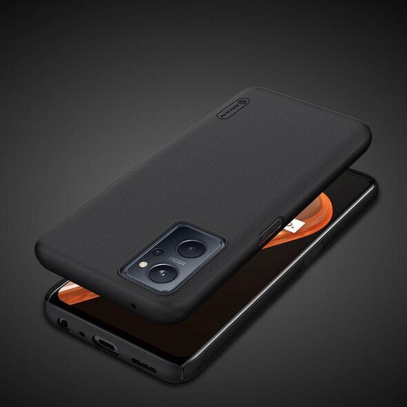 Nillkin Nillkin Super Frosted Shield Etui + Podstawka Realme 9I Czarny 11229606 6902048242999