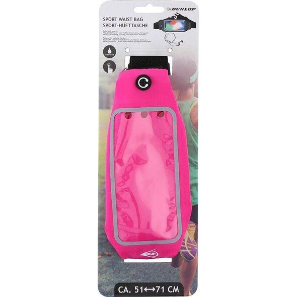 Dunlop Dunlop - Pasek sportowy na smartfona elektronike 51-71 cm (różowy) 11232479 5904501202305