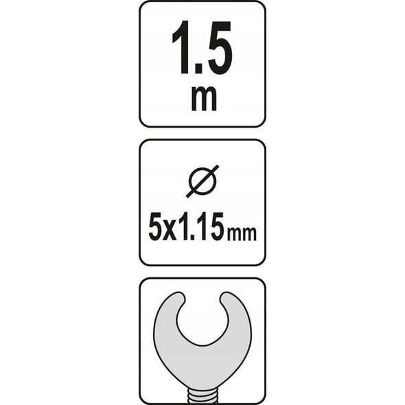 Yato YATO SPIRALA DO CZYSZCZENIA KANALIZACJI  1,5m x 5mm 11238936 5906083054266