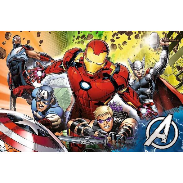 Trefl Dwustronne Puzzle 24 elementy Super Maxi Silni Avengers 3w1 11240127 5900511410075