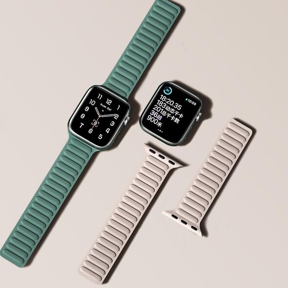Hurtel Magnetic Strap pasek do Watch 7 45mm magnetyczna opaska bransoleta bransoletka czerwony 11255707 9145576255858