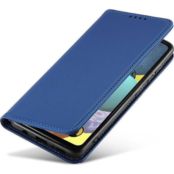 Hurtel Magnet Card Case etui do Xiaomi Redmi Note 11 Pro pokrowiec portfel na karty kartę podstawka niebieski 11255716 9145576251232