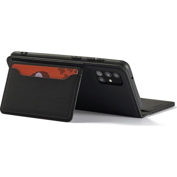 Hurtel Magnet Card Case etui do Xiaomi Redmi Note 11 pokrowiec portfel na karty kartę podstawka czarny 11259945 9145576251188