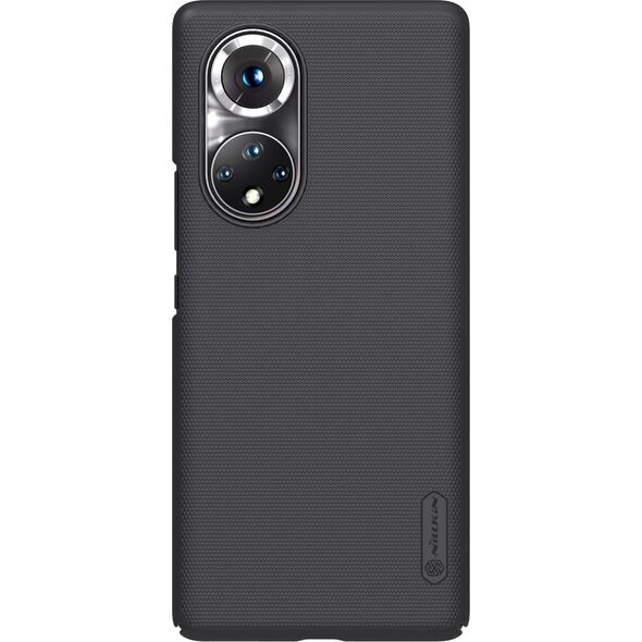 Nillkin Nillkin Super Frosted Shield Etui + Podstawka Honor 50 Pro Czarny 11264133 6902048222113
