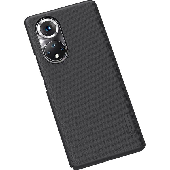 Nillkin Nillkin Super Frosted Shield Etui + Podstawka Honor 50 Pro Czarny 11264133 6902048222113