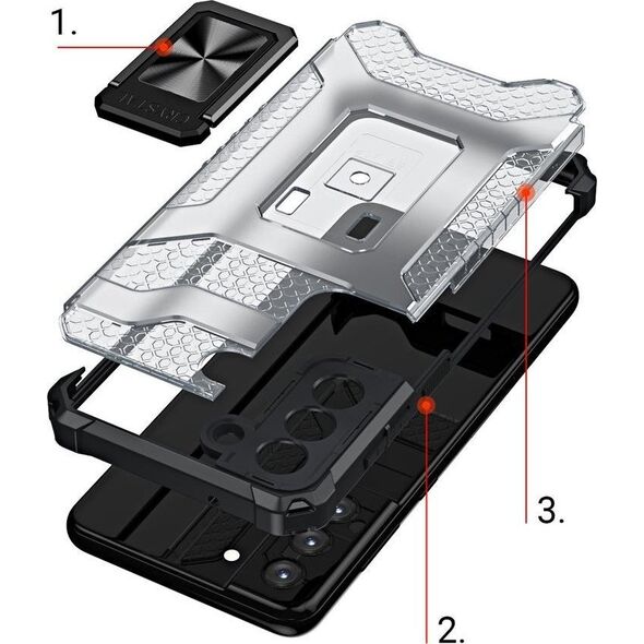 Hurtel Crystal Ring Case Hybrydowe Etui + Magnetyczny Uchwyt Samsung Galaxy S22+ Zielony 11264144 9145576243206