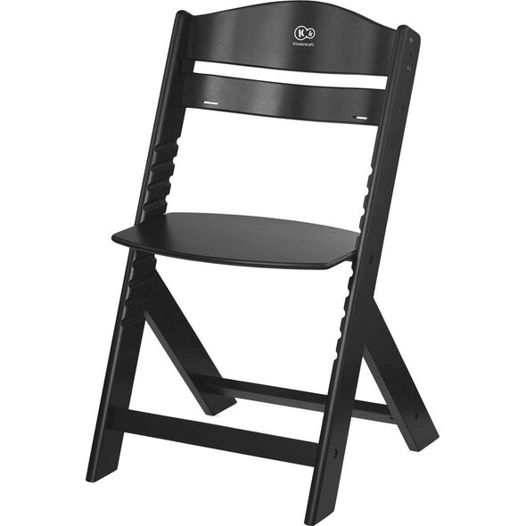 KinderKraft Drewniane Krzesełko do karmienia 2w1 Enock Black 11264910 5902533920358