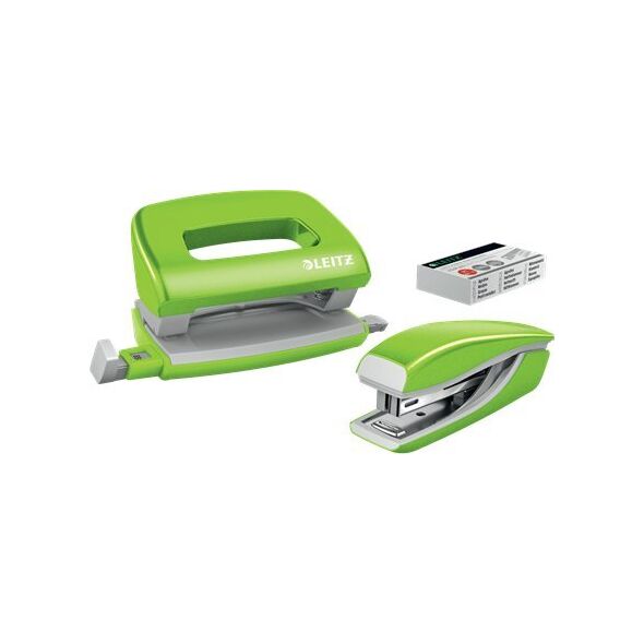 Zszywacz Leitz zszywacz+dziurk MINI WOWzielon 10l GW10K 11266631 4002432123834