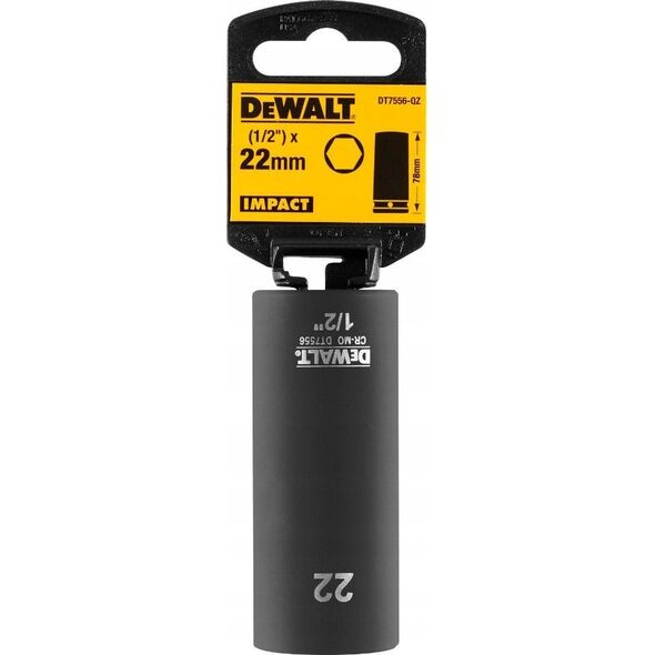 Dewalt nasadka 22mm 1/2c impact socket deep 11273320 5035048543443