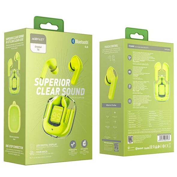 Słuchawki Acefast T6 Youth Green 11276603 6974316281573