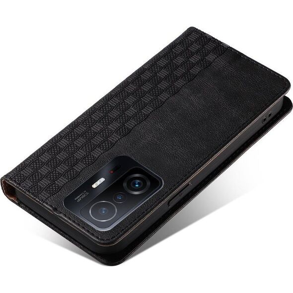 Hurtel Magnet Strap Case etui do Xiaomi Redmi Note 11 Pro pokrowiec portfel + mini smycz zawieszka czarny 11277045 9145576250549
