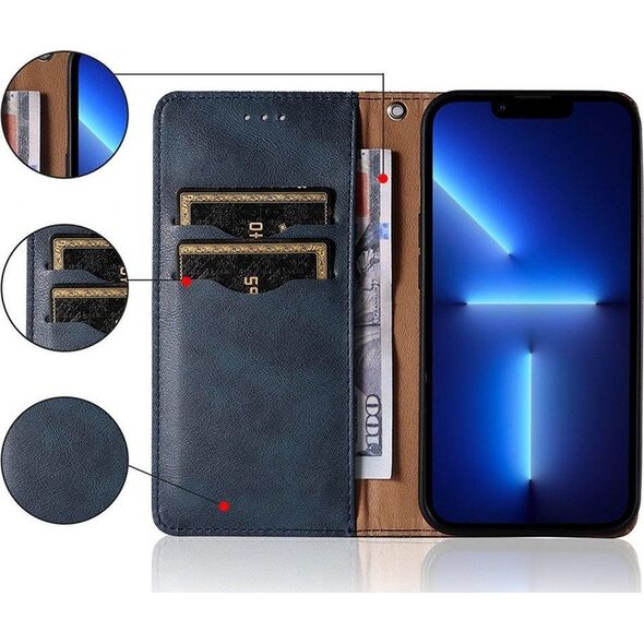 Hurtel Magnet Strap Case etui do Xiaomi Redmi Note 11 Pro pokrowiec portfel + mini smycz zawieszka niebieski 11277048 9145576250556