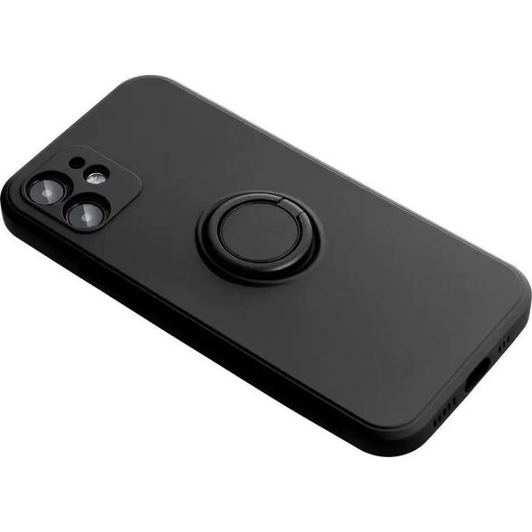 Futerał Forcell SILICONE RING do IPHONE 12 PRO MAX czarny 11465612 5903396123542