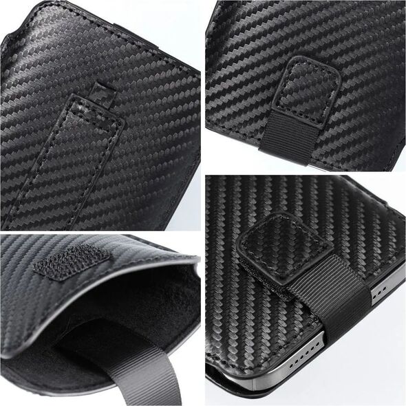 ForCell Futerał Forcell POCKET Carbon - Model 02 - do IPHONE 5 / 5S / 5SE / 5C 11465626 5903396127243