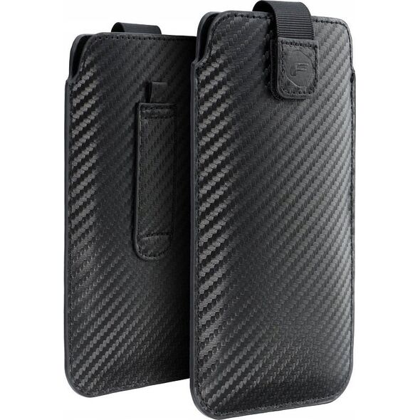 ForCell Futerał Forcell POCKET Carbon - Model 17 - do SAMSUNG A02s / A03s / A12 / A21s / A32 5G / A42 5G / A72 5G / M12 XIAOMI Redmi 9A / 9AT / 9c / Note 10 11465640 5903396127397