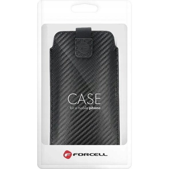 ForCell Futerał Forcell POCKET Carbon - Model 17 - do SAMSUNG A02s / A03s / A12 / A21s / A32 5G / A42 5G / A72 5G / M12 XIAOMI Redmi 9A / 9AT / 9c / Note 10 11465640 5903396127397