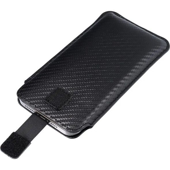 ForCell Futerał Forcell POCKET Carbon - Model 09 - do IPHONE 13 mini / 6 / 7 / 8 / 12 mini SAMSUNG S3 (i9300) / S4 (i9500) / A3 11465698 5903396127311