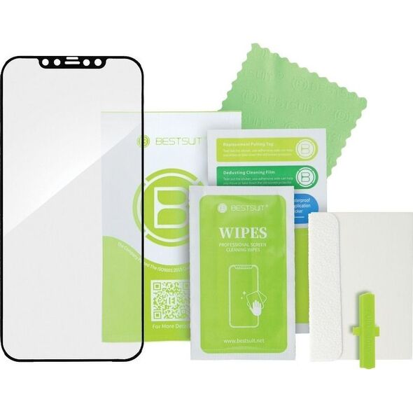 Bestsuit Szkło hybrydowe Bestsuit Flex-Buffer 5D z powłoką antybakteryjną Biomaster do iPhone 13 Pro Max 6,7" czarny 11467677 5903396130205