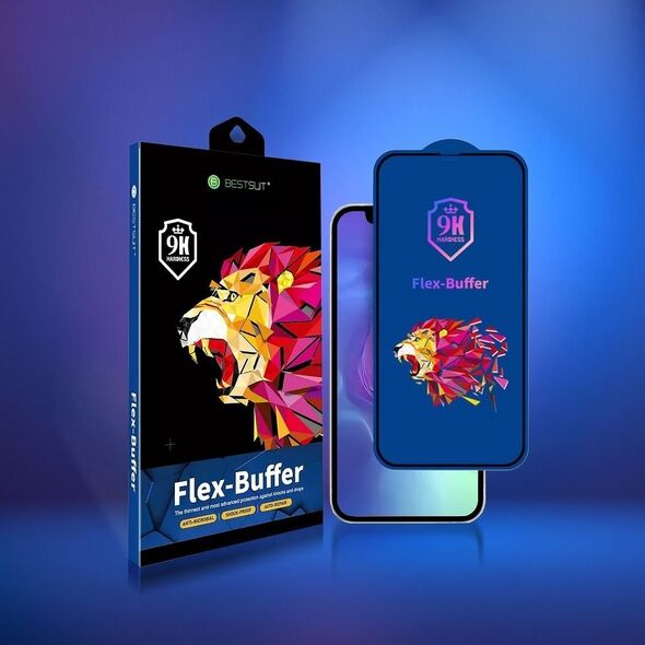 Bestsuit Szkło hybrydowe Bestsuit Flex-Buffer 5D z powłoką antybakteryjną Biomaster do iPhone 12 mini 5,4" czarny 11467679 5903396130212