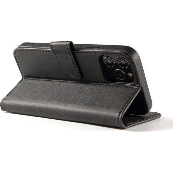 Hurtel Magnet Case elegancki futerał etui pokrowiec z klapką i funkcją podstawki Motorola Moto G 2022 czarny 11471727 9145576255018