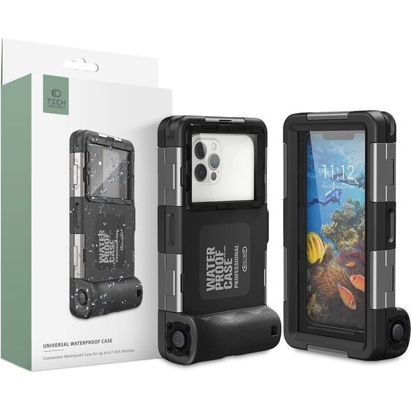TECH-PROTECT IPX8 UNIVERSAL DIVING WATERPROOF CASE BLACK 11479806 9589046924552