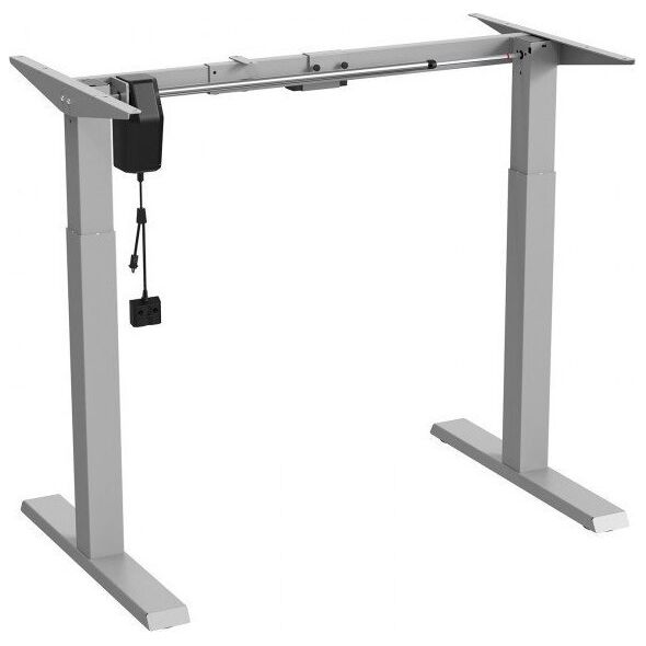 Ergo Office Biurko elektryczne regulacja wys. Ergo Office, max wys 123cm, max - 70 kg, bez blatu do pracy stojąco siedzącej, szare, ER-403G 11538157 5902211119579