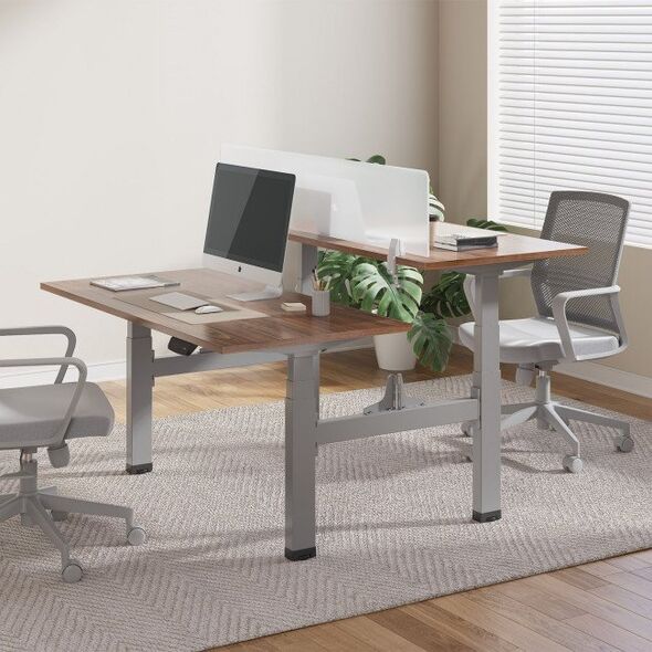 Ergo Office Biurko elektryczne podwójne regulacja wys. Ergo Office, max wys 128cm, max 125kg x2, bez blatu do pracy stojąco siedzącej (2 czę 11538160 5902211119609