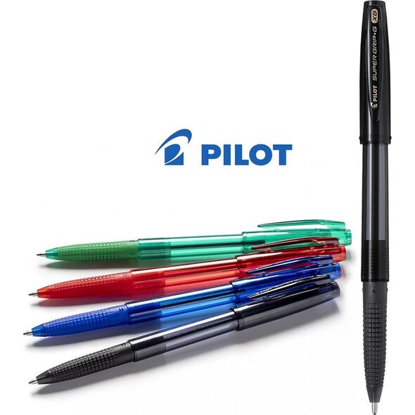 Pilot Długopis automatyczny Super Grip G niebieski ze skuwką XB 11539136 4902505539794