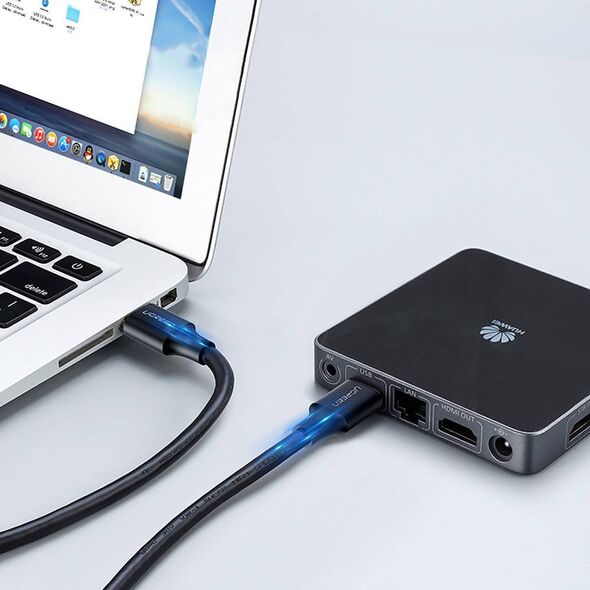 Kabel USB Ugreen USB-A - USB-A 3 m Czarny (90576) 11540342 6957303895762