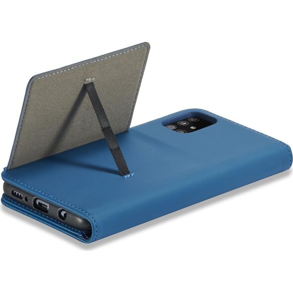 Hurtel Magnet Card Case etui do Samsung Galaxy A13 5G pokrowiec portfel na karty kartę podstawka niebieski 11542315 9145576251119