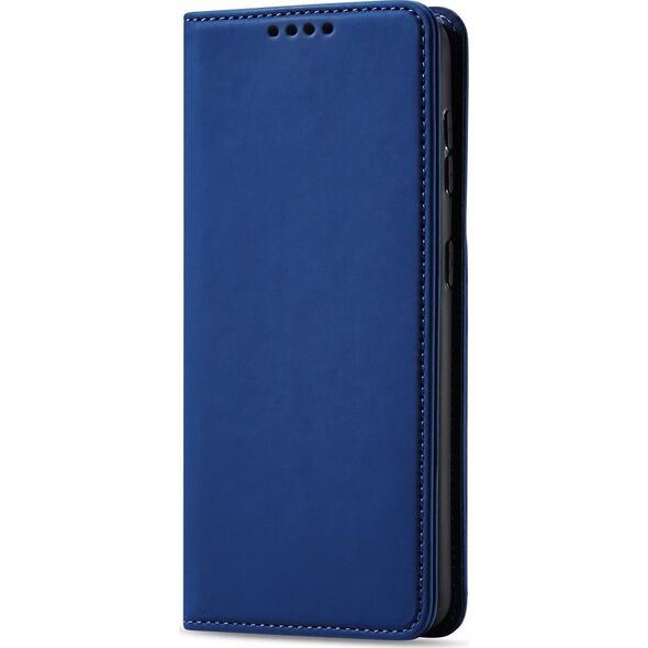 Hurtel Magnet Card Case etui do Samsung Galaxy S22+ (S22 Plus) pokrowiec portfel na karty kartę podstawka niebieski 11542329 9145576251317