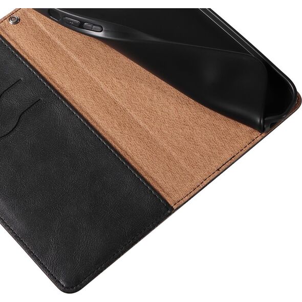 Hurtel Magnet Strap Case etui do iPhone 12 pokrowiec portfel + mini smycz zawieszka czarny 11542338 9145576250068