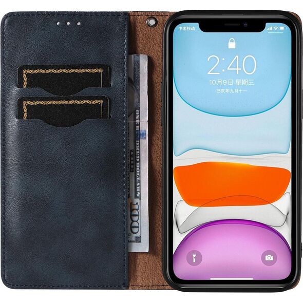 Hurtel Magnet Strap Case etui do iPhone 12 pokrowiec portfel + mini smycz zawieszka niebieski 11542343 9145576250075