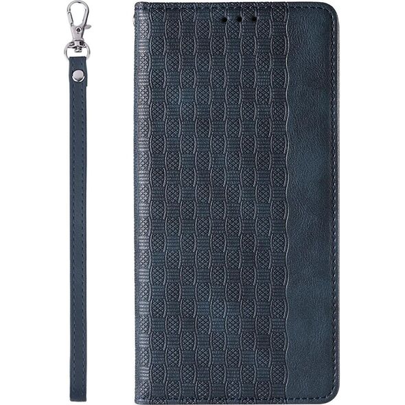 Hurtel Magnet Strap Case etui do iPhone 13 Pro pokrowiec portfel + mini smycz zawieszka niebieski 11542358 9145576250273