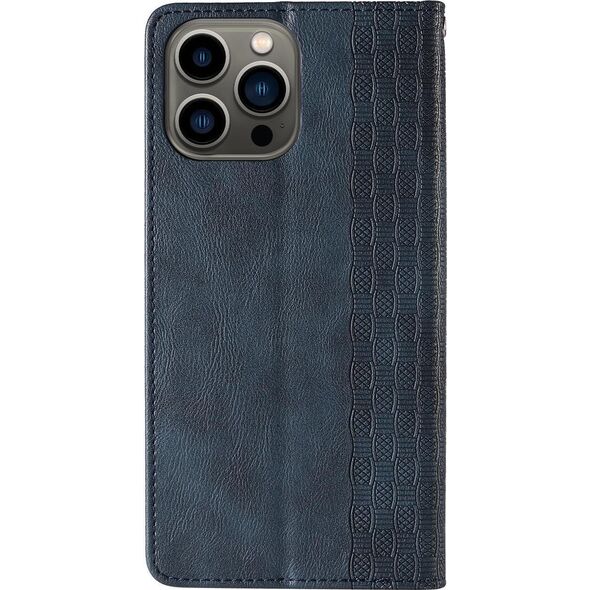 Hurtel Magnet Strap Case etui do iPhone 13 Pro Max pokrowiec portfel + mini smycz zawieszka niebieski 11542363 9145576250310