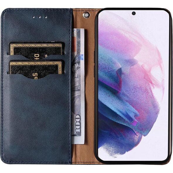 Hurtel Magnet Strap Case etui do Samsung Galaxy S22+ (S22 Plus) pokrowiec portfel + mini smycz zawieszka niebieski 11542387 9145576250631