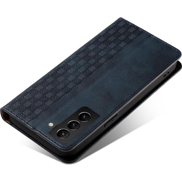 Hurtel Magnet Strap Case etui do Samsung Galaxy S22+ (S22 Plus) pokrowiec portfel + mini smycz zawieszka niebieski 11542387 9145576250631